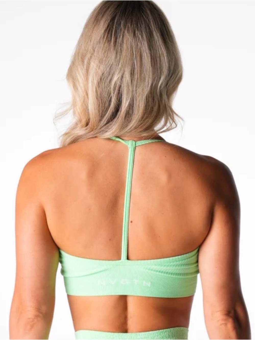 NVGTN pistachio Seamless wander Bralette bra